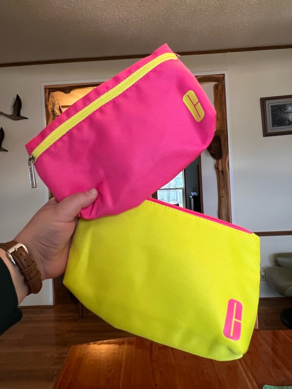 Two Clinique Make Up Cosmetic Toiletry Bag Never Used